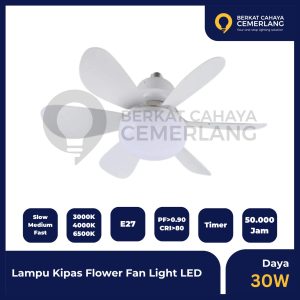 Lampu Kipas Flower Fan Light LED 30W E27