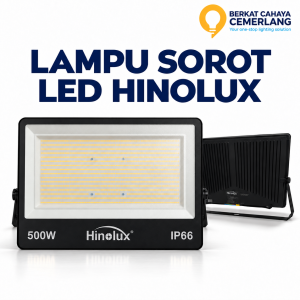 Lampu Sorot LED Hinolux 50W 100W 200W 300W 400W 500W IP66 3 Warna Cahaya Outdoor